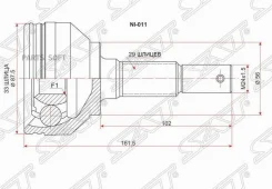 ���� (�������/ �����) Nissan Qashqai 06-13 / Qashqai+2 08-14 SAT NI-011, �������� NI011 ����