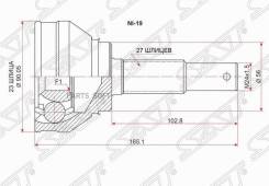  (/ ) Nissan Almera 95-00 / Primera 90-02 / Serena 91-01 / Avenir 98-05 SAT NI-19,  NI19 