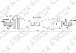 ������ � ����� Renault Duster 10-21 / Kaptur 16-20 (�������/ �����) SAT RN-5-9006, ����� �������� RN59006 ����