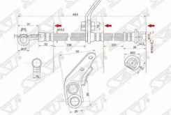 ����� ��������� (�������/ �����) Honda Accord 02-08 SAT ST-01465-SDA-A01, ����� �������� ST01465SDAA01 ����