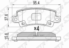 ������� ��������� (�����) Toyota Corolla (E120) 00-07 / Corolla Fielder 00-06 SAT ST-04466-02160, ������ ST0446602160 ����