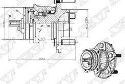 ��������� ���� Ford Focus 04-11 / C-MAX 03-10 (������=�����/ �����) SAT ST-1506577, �����/������ ������ ST1506577 ����
