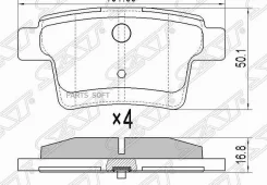 ������� ��������� (�����) Ford Mondeo 00-07 / Jaguar X-Type 01-09 SAT ST-1522073, ������ ST1522073 ����
