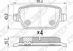 ������� ��������� (�����) Ford Focus 04-11 / Kuga 08-13 SAT ST-1566234, ������ ST1566234 ����