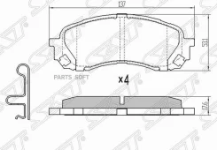 ������� ��������� (�������) Subaru Impreza 00-16 / Legacy 98-03 SAT ST-26296-FJ000, �������� ST26296FJ000 ����