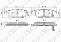 ������� ��������� (�����) Subaru Forester 07-21 / Impreza 07-16 SAT ST-26696-AG030, ������ ST26696AG030 ����