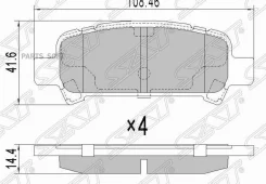 ������� ��������� (�����) Subaru Forester 97-08 / Impreza 92-07 SAT ST-26696-AG020, ������ ST26696AG020 ����