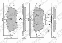 ������� ��������� (�������) Mercedes-Benz Sprinter 95-06 / Sprinter classic RUS 13-18 SAT ST-2D0698151, �������� ST2D0698151 ����
