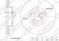 ���� ��������� (�����) Nissan Primera 01-08 / Infiniti I30 95-99 SAT ST-40206-88E05 ST4020688E05 ����