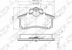 ������� ��������� (�������) LDA Granta 11- / Datsun on-DO 14-19 SAT ST-410805PA0A, �������� ST410805PA0A ����