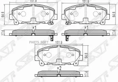������� ��������� (�������) Honda Accord 08-13 / Acura TLX 14-16 SAT ST-45022-TL0-G51, �������� ST45022TL0G51 ����