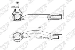 ������� ���������� Toyota Corolla Fielder (E120) 04-06 / Vitz 10-20 (�����) SAT ST-45047-59145, ����� ST4504759145 ����