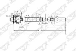 ������� ���� Toyota Harrier (XU60) 13-20 / RAV4 05-19 SAT ST-45503-0R030 ST455030R030 ����