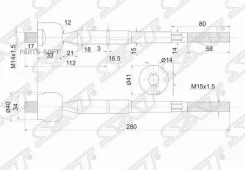 ������� ���� Toyota Hiace 89-04 / Prius 09-16 SAT ST-45503-29655 ST4550329655 ����