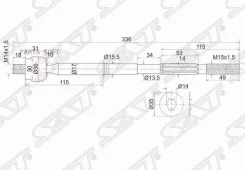������� ���� Toyota Allion (T260) 07-21 / Caldina 02-07 SAT ST-45503-29825 ST4550329825 ����
