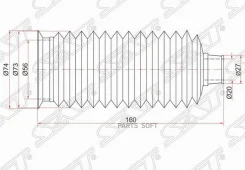 ������� ������� ����� Toyota Land Cruiser (J100) 98-07 / Lexus LX 98-07 SAT ST-45535-60010 ST4553560010 ����