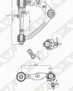 ����� �������� Toyota Hiace 04-20 / Regius Ace 04-20 (������/ �������/ ������) SAT ST-48066-29215, ������ �������� ST4806629215 ����