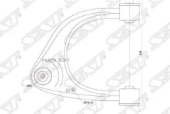 ����� �������� Toyota Sequoia 07-22 / Tundra 06-22 (������/ �������/ ������) SAT ST-48610-0C011, ������ �������� ST486100C011 ����