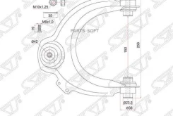 ����� �������� Honda Accord 02-13 / Acura TSX 03-08 (������/ �������/ ������) SAT ST-51450-SDA-023, ������ �������� ST51450SDA023 ����