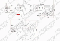 ������ �������� Honda CR-V 01-06 (������) SAT ST-51605-S9A-A05, ������ ST51605S9AA05 ����