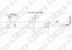 ������ �������� Honda HR-V 98-07 (�����) SAT ST-51606-S2H-014, ����� ST51606S2H014 ����