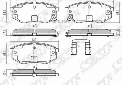 ������� ��������� (�������) Hyundai Elantra 15-20 / ix35 09-15 SAT ST-58101-2SA00, �������� ST581012SA00 ����