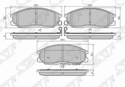 ������� ��������� (�������) Hyundai Santa Fe 00-12 / Porter 98-10 SAT ST-58101-4AA26, �������� ST581014AA26 ����