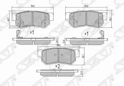 ������� ��������� (�����) Hyundai Elantra 00-12 / Santa Fe 00-12 SAT ST-58302-26A00, ������ ST5830226A00 ����