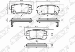 ������� ��������� (�����) Hyundai Creta 15-20 / ix35 09-15 SAT ST-583021MA00, ������ ST583021MA00 ����