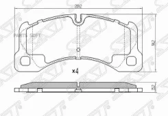 ������� ��������� (�������) Volkswagen Touareg 02-18 SAT ST-7L0698151M, �������� ST7L0698151M ����