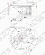 ����� ��������� ������ (����� ����) Toyota Camry (XV20, XV30) 96-06 / Harrier 03-13 SAT ST-87103-33081 ST8710333081 ����