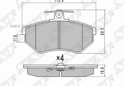 ������� ��������� (�������) Audi A4 00-06 / Volkswagen Golf 87-99 SAT ST-8D0698151L, �������� ST8D0698151L ����