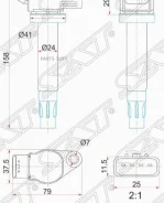 ������� ��������� Lexus RX 03-09 / Toyota Camry Japan 01-06 3MZFE SAT ST-90919-02246 ST9091902246 ����