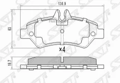 ������� ��������� (�����) Mercedes-Benz Sprinter 06-18 / Volkswagen Crafter 06-16 SAT ST-A0044206920, ������ STA0044206920 ����