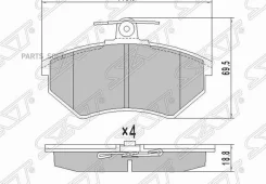 ������� ��������� (�������) Audi A4 00-06 / Volkswagen Golf 87-99 SAT ST-A11-3501080, �������� STA113501080 ����