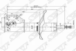 ������ �������� Mazda 323 98-03 / Familia 98-04 (������) SAT ST-B25D-34-700, ������ STB25D34700 ����