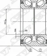 ��������� �������� ������� Mazda 3 03-13 / 6 07-12 (ABS) SAT ST-BBM2-33-047 STBBM233047 ����