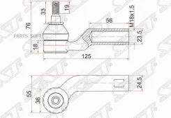 ������� ���������� Mazda 3 03-13 / 3 MPS 06-13 (�����) SAT ST-BP4L-32-290, ����� STBP4L32290 ����