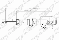 ������ �������� Mazda 6 02-08 / 6 MPS 05-07 (������) SAT ST-GJ6F-34-700, ������ STGJ6F34700 ����