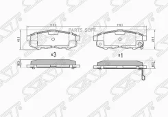 ������� ��������� (�����) Mazda MPV 99-06 SAT ST-LEY4-26-43ZA, ������ STLEY42643ZA ����
