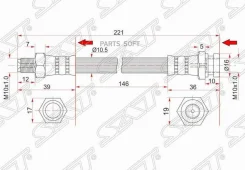 ����� ��������� (�����) Mitsubishi Delica 79-07 / L200 86-06 SAT ST-MB238157, ������ STMB238157 ����