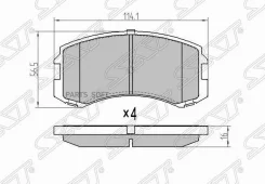 ������� ��������� (�������) Mitsubishi Lancer 97-10 / Bravo 91-99 SAT ST-MR569233, �������� STMR569233 ����