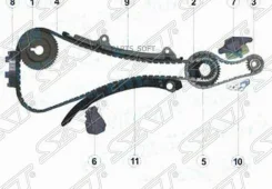 �������� ������ ���� ��� Nissan Murano 02-16 / Primera 01-08 QR20DE; QR25DE SAT TK-NS212-G TKNS212G ����