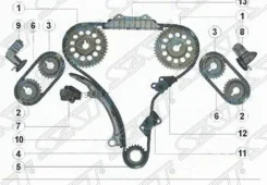 �������� ������ ���� ��� Nissan Pathfinder 95-04 / Terrano 95-02 VQ20DE; VQ25DE; VQ30DE SAT TK-NS308-A TKNS308A ����