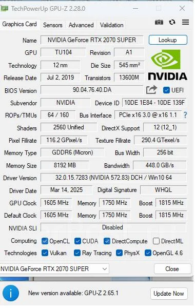 GeForce RTX 2070 SUPER ����