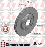 ���� ��������� ! �����. 326x30/46-5x108 Jaguar XJ 8 3.2/4.0 97 Zimmermann 290226320 290226320 ����