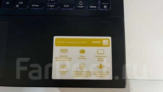 Asus VivoBook Go 15. 16", 144����, ��� 8 ��, ���� 512���, WiFi: 1, Bluetooth: 1, ����������� �� 24��. ����