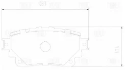 ������� ��������� �������� ��� ����������� Toyota RAV 4 (18-) | ��� | Trialli PF2557 PF2557 ����