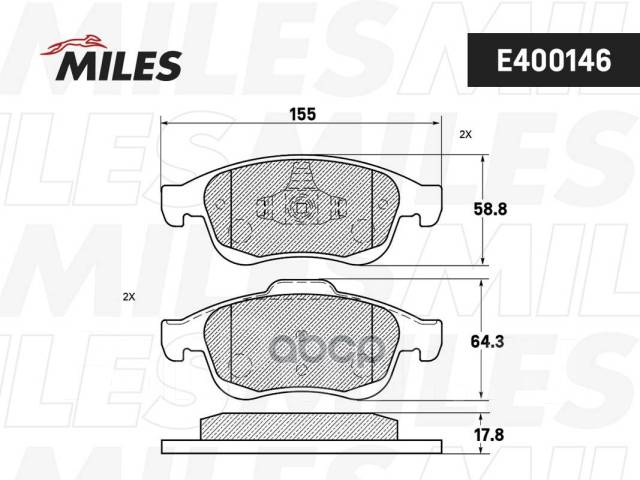    ( ) ( Low-Metallic) (Renault Duster  Abs, Fluence, Megane Iii) (Trw Gdb1789) E400146 Miles . E400146 E40...