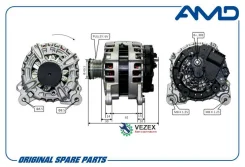 ��������� VAG Rapid/Octavia 12- 1.6 140A AMD Amdel1124 AMDEL1124 ����